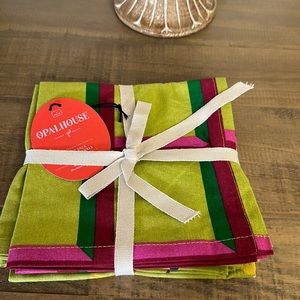 Opalhouse 2 pc Pink and Green Flour Sack Kitchen Towels